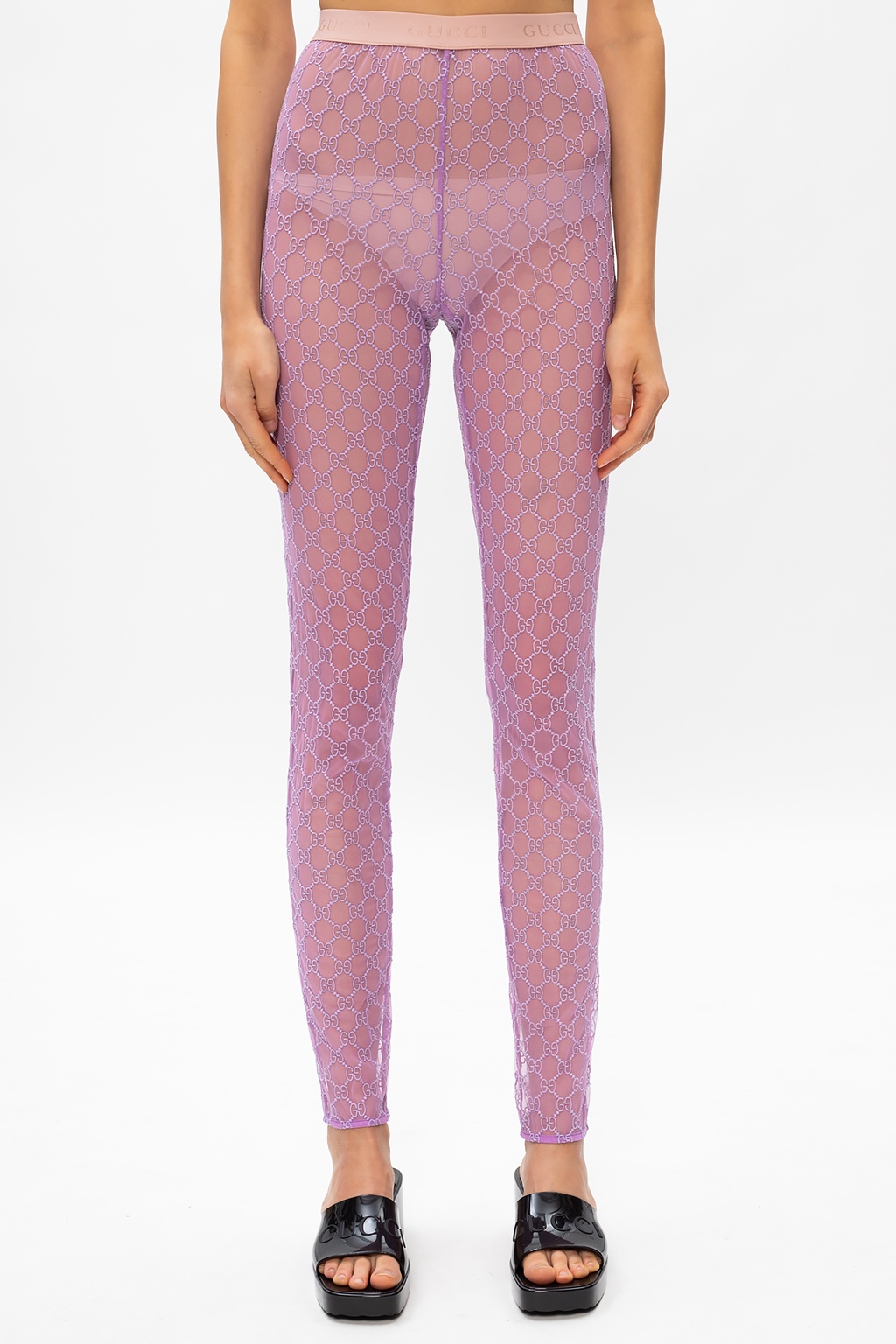 GUCCI★グッチ★素敵！Pink WEB STRIPE Skinny Legging PANTS GUCCI☆グッチ☆素敵！Pink WEB STRIPE Skinny Legging PANTS